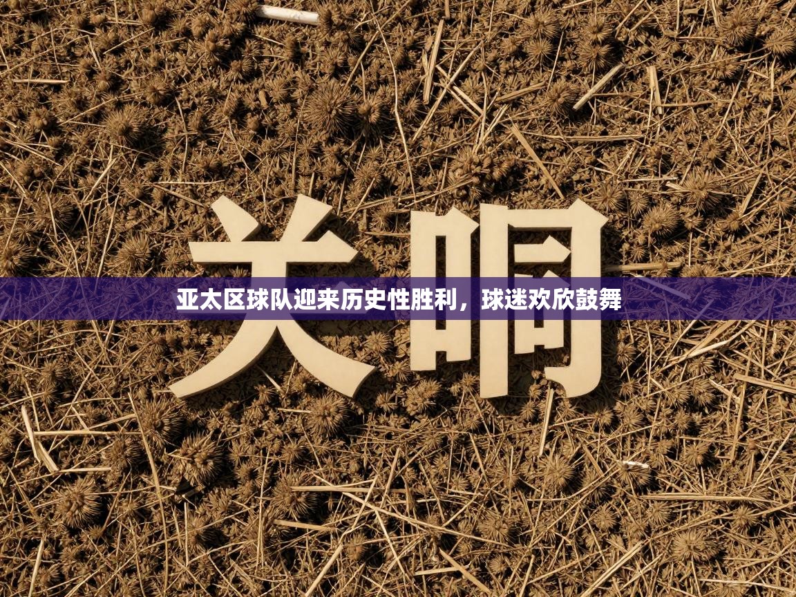 亚太区球队迎来历史性胜利，球迷欢欣鼓舞  第2张