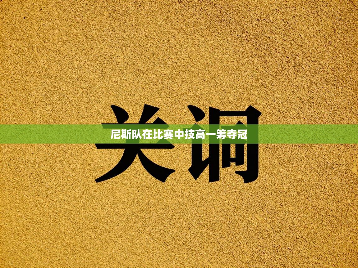 尼斯队在比赛中技高一筹夺冠